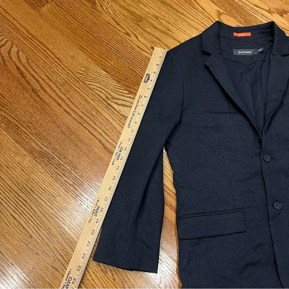 Bluffworks Gramercy Blazer Suit Sport Jacket Unstructured Navy Blue Men’s 36R